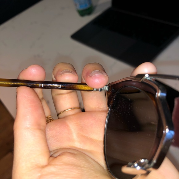 Dior So Real Sunglasses in Silver, Black & Brown